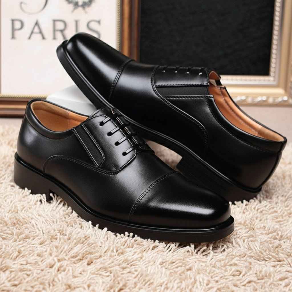 Chaussures Oxford Homme Cuir Noir - Richelieu Formelles Business Élégantes