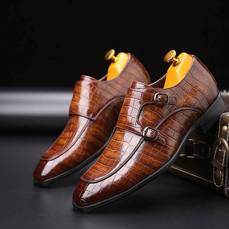 Mocassins Homme Cuir Crocodile - élégance pour vos soirées et affaires
