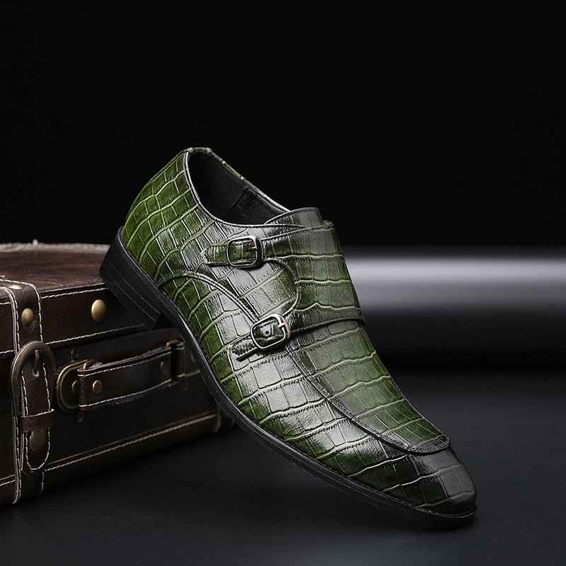 Mocassins Homme Cuir Crocodile - élégance pour vos soirées et affaires