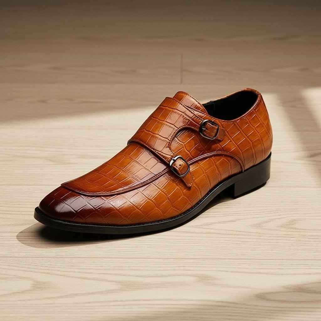 Mocassins Homme Cuir Crocodile - élégance pour vos soirées et affaires