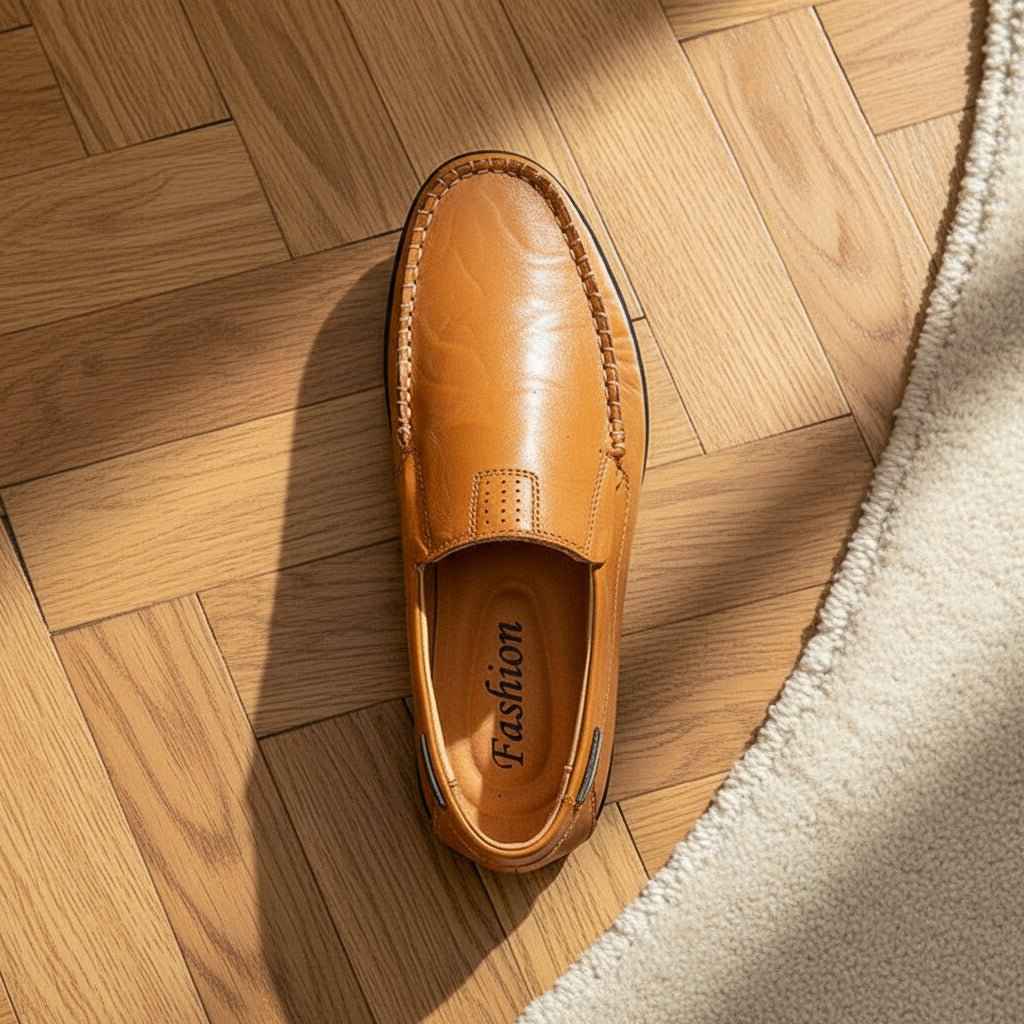 Mocassins Homme Cuir Italien Respirants Confort Grandes Tailles