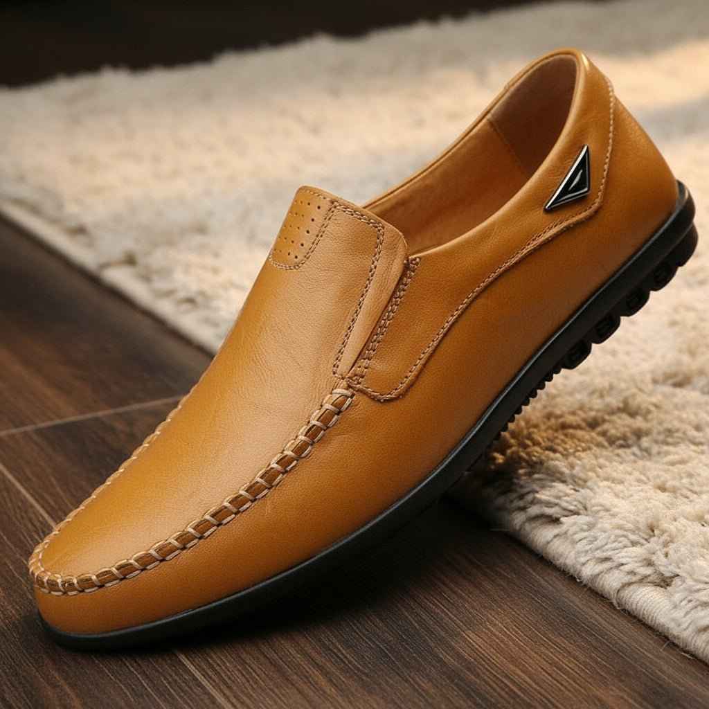 Mocassins Homme Cuir Italien Respirants Confort Grandes Tailles