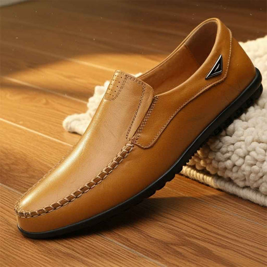 Mocassins Homme Cuir Italien Respirants Confort Grandes Tailles