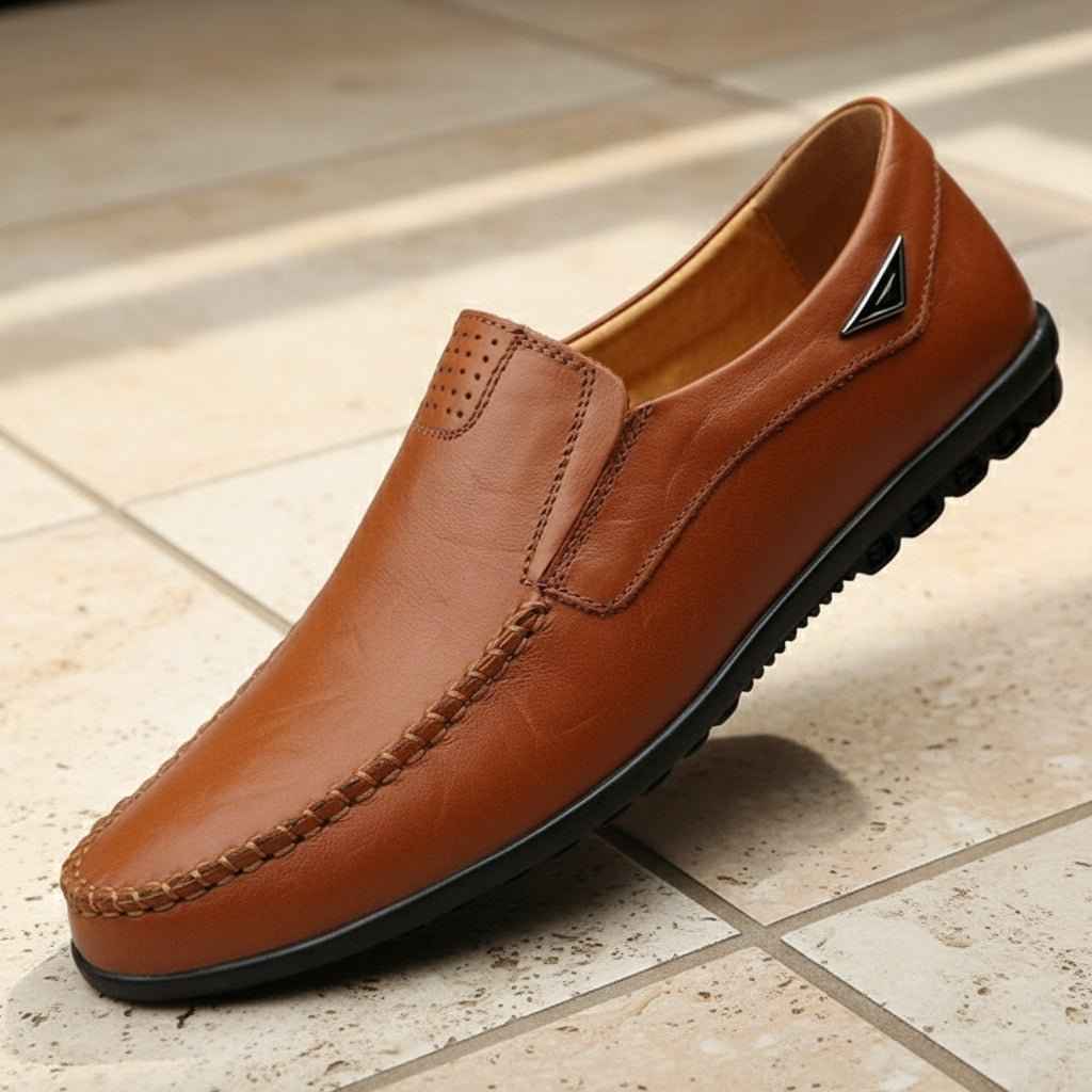 Mocassins Homme Cuir Italien Respirants Confort Grandes Tailles