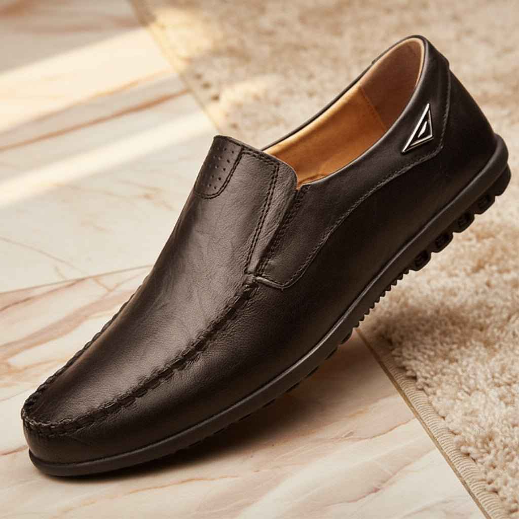 Mocassins Homme Cuir Italien Respirants Confort Grandes Tailles
