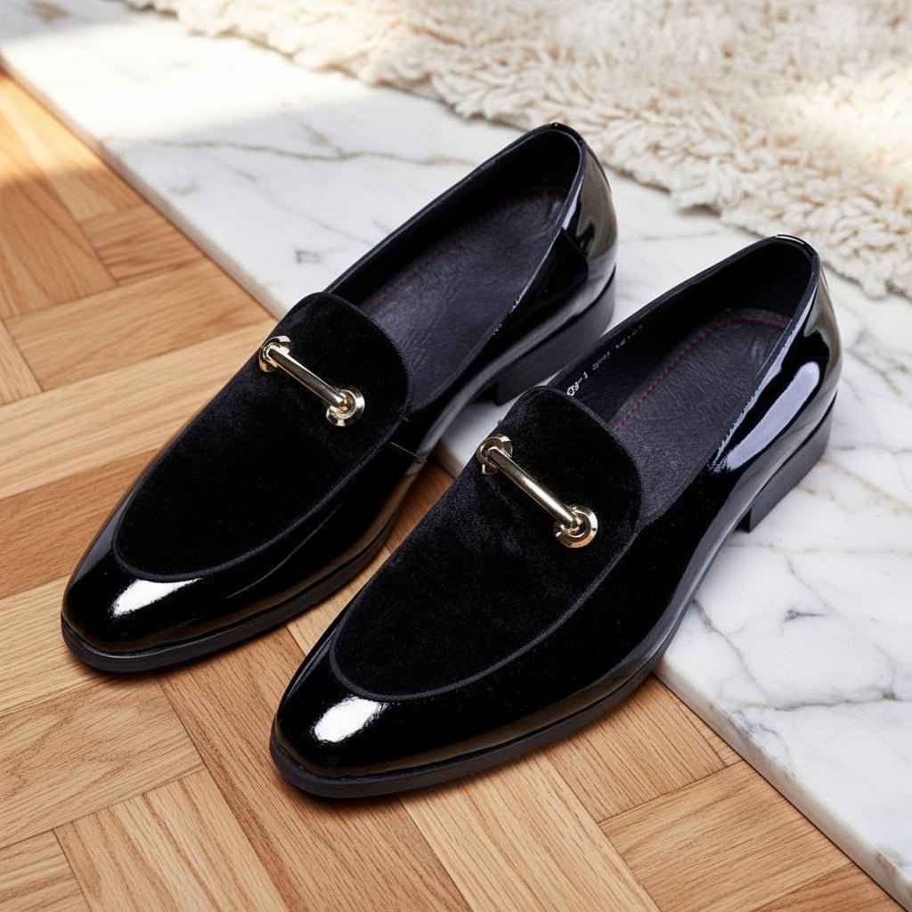 Oxford Homme Cuir Verni Luxe - Chaussures Italien Grandes Tailles