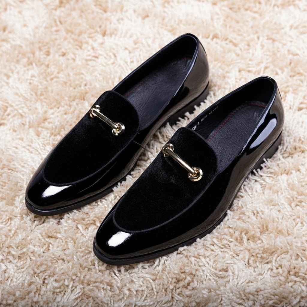 Oxford Homme Cuir Verni Luxe - Chaussures Italien Grandes Tailles