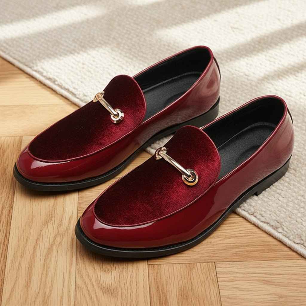 Oxford Homme Cuir Verni Luxe - Chaussures Italien Grandes Tailles