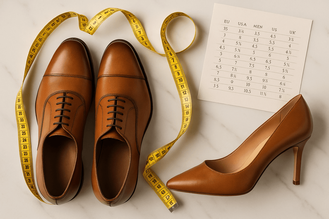 Guide de conversion des tailles de chaussures FR/IT/UK/US - Trouvez votre pointure parfaite