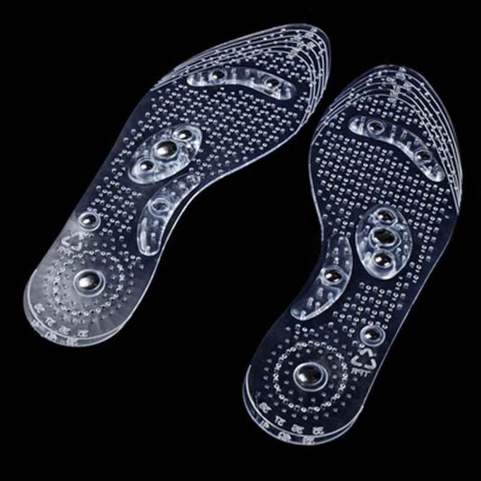 semelle chaussures magnétique silicone transparente - Massage Anti-Fatigue Unisexe