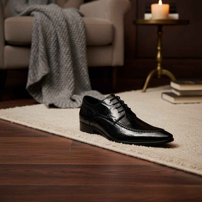 Richelieu Homme Cuir Bout Pointu - Chaussures Formelles Élégantes Business