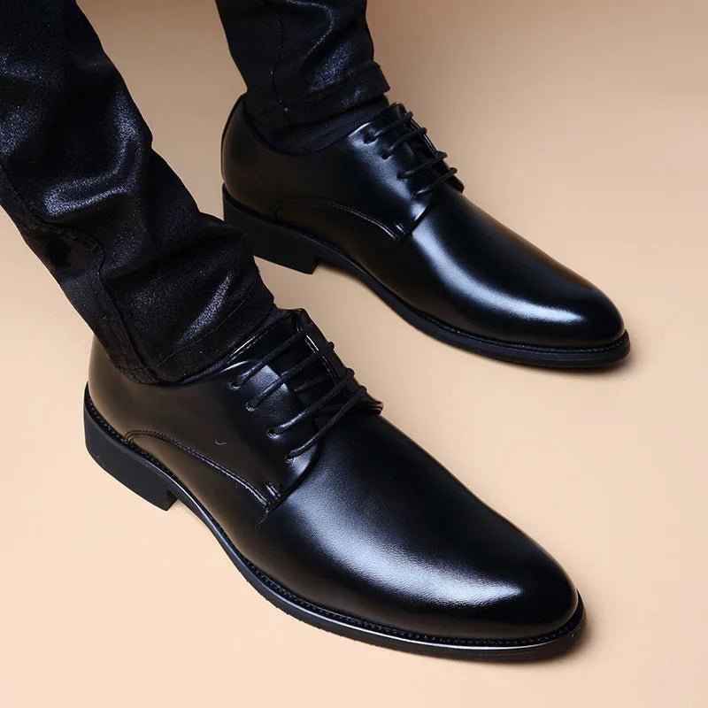 Chaussures Richelieu Cuir Homme - Modèle Rehaussant Style Anglais
