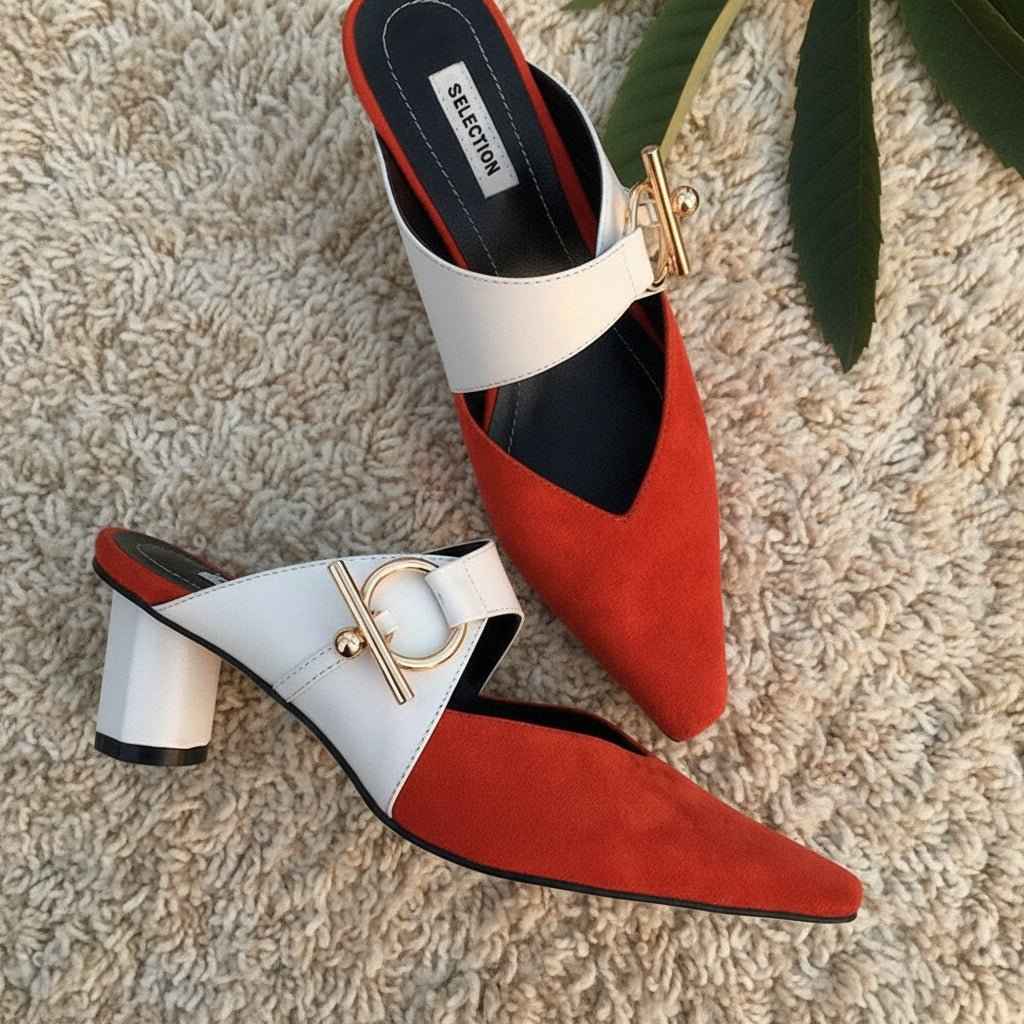 Escarpins Femme Cuir Talon Carré – Élégance et Confort Inégalés