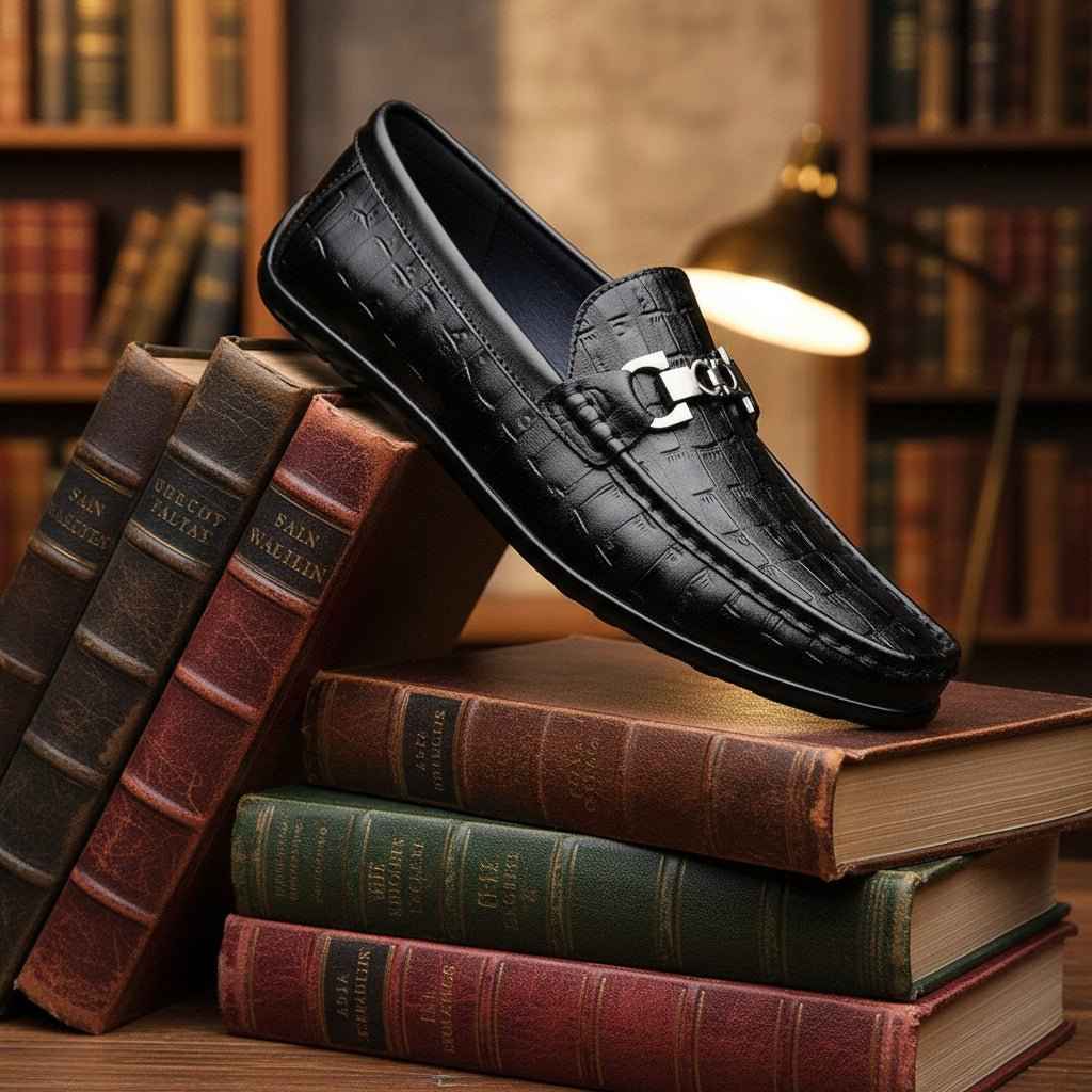 Mocassins Cuir Homme Élégants et Confortables pour le Bureau