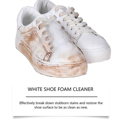 Mousse Nettoyante Entretien Chaussures Blanches - Détachant Blanchissant Multi-Usage
