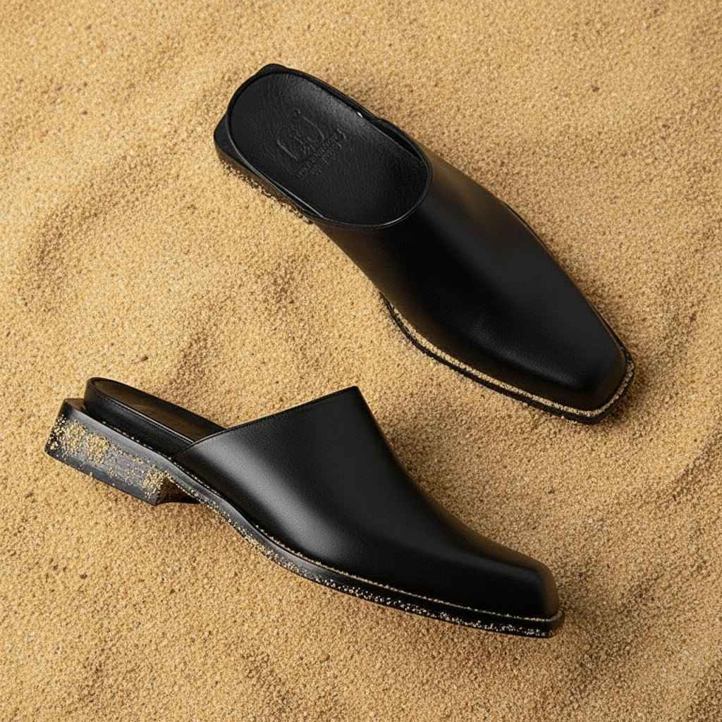Mules Homme Cuir Véritable - Élégance Moderne et Confort Inégalé