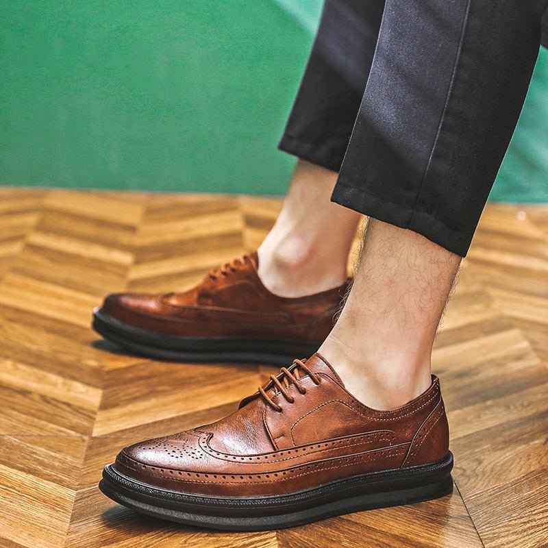Oxford Brogue Homme Cuir - Chaussures  Confort