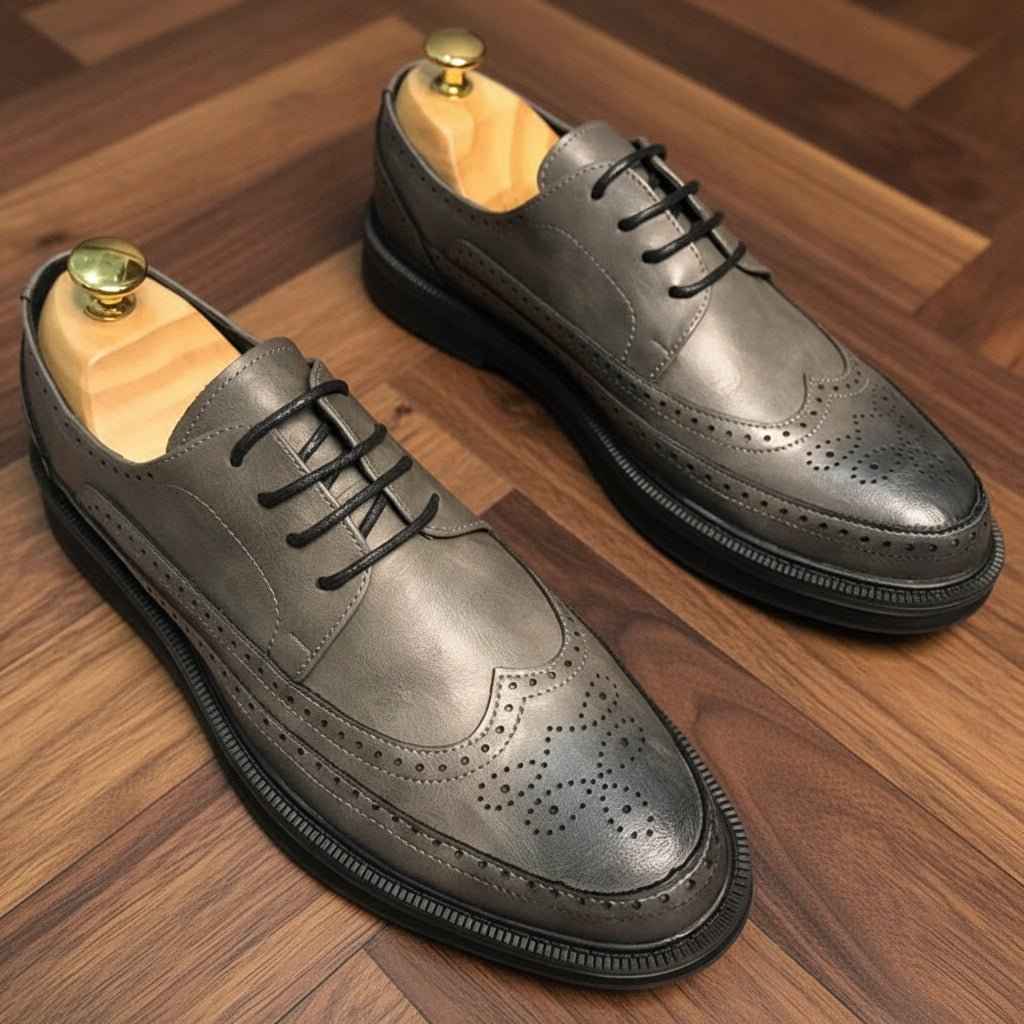 Oxford Brogue Homme Cuir - Chaussures  Confort