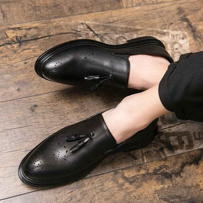 Oxford Homme Cuir Véritable - Chaussures Brogue Élégantes pour le Business