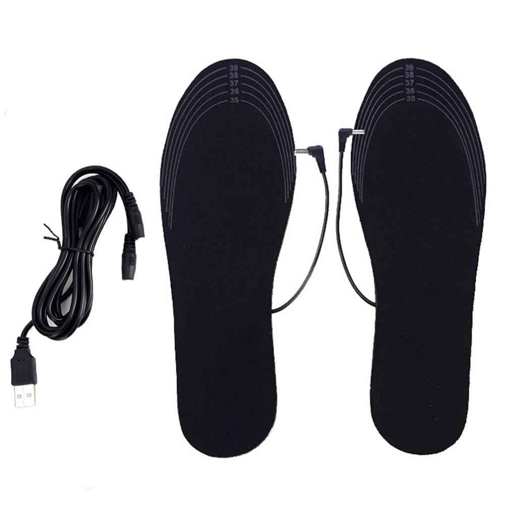 semelle chaussures confort chauffante électrique USB rechargeable - Hiver chauffe-pieds découpable unisexe