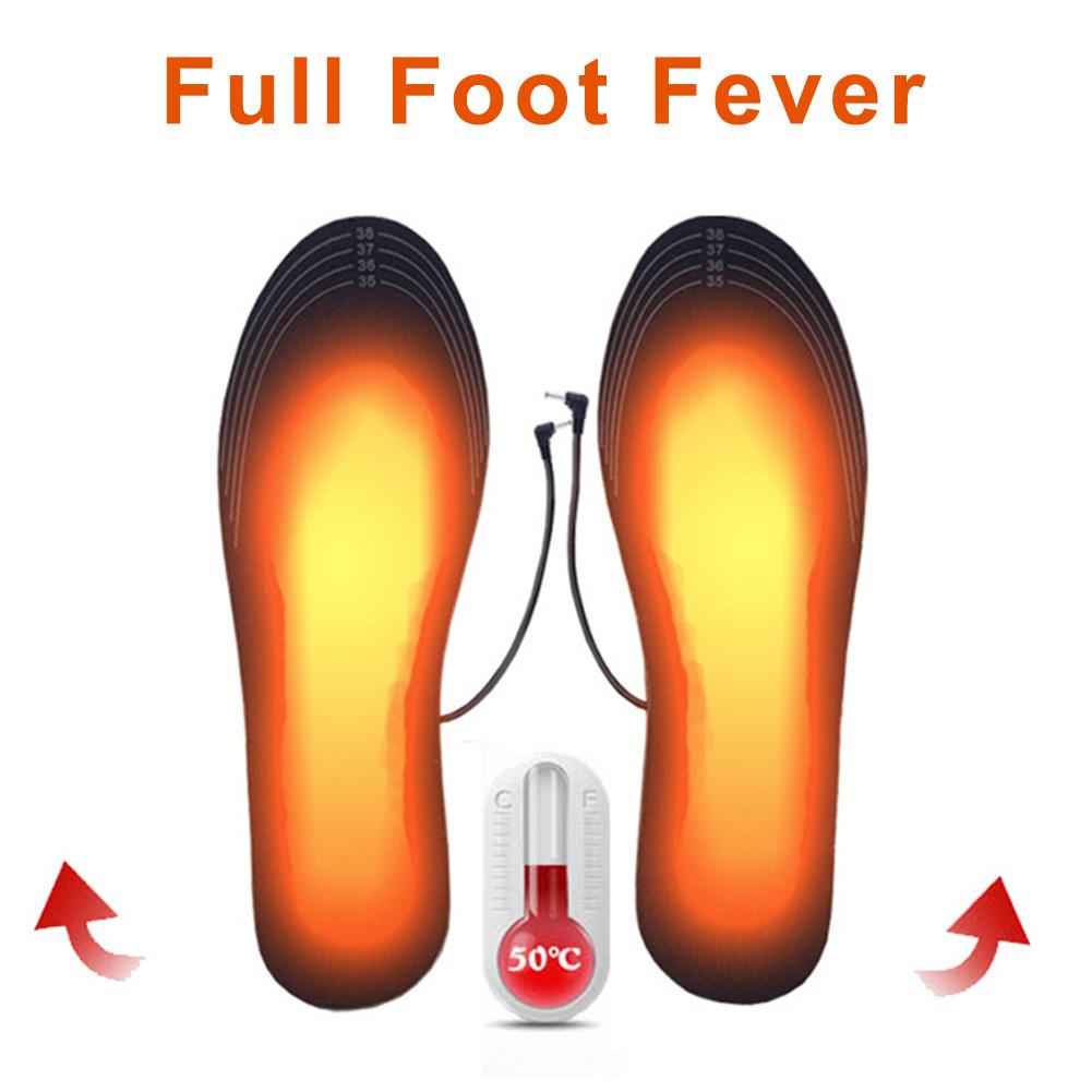 semelle chaussures confort chauffante électrique USB rechargeable - Hiver chauffe-pieds découpable unisexe