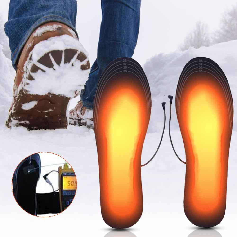 semelle chaussures confort chauffante électrique USB rechargeable - Hiver chauffe-pieds découpable unisexe