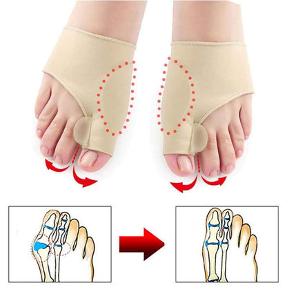 Séparateur orteils hallux valgus soin - Correcteur oignon orthopédique gel silicone